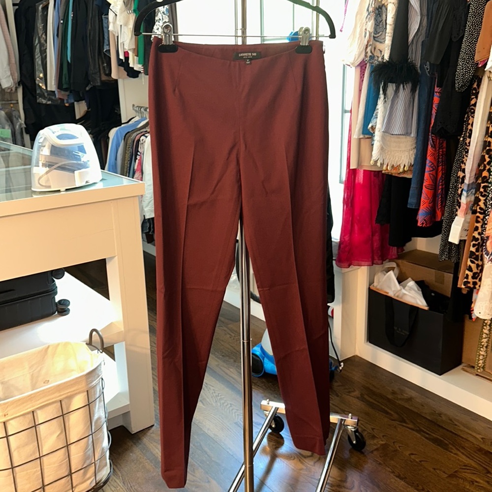 NWOT Lafayette 148 Mid-Rise Straight Leg Suit Pants